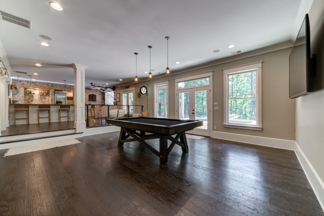 Contemporary Finished Basement